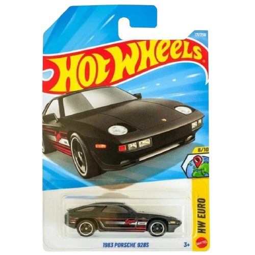 Hot Wheels 1983 Porsche 928S #171/250 HW Euro 8/10 black 2026