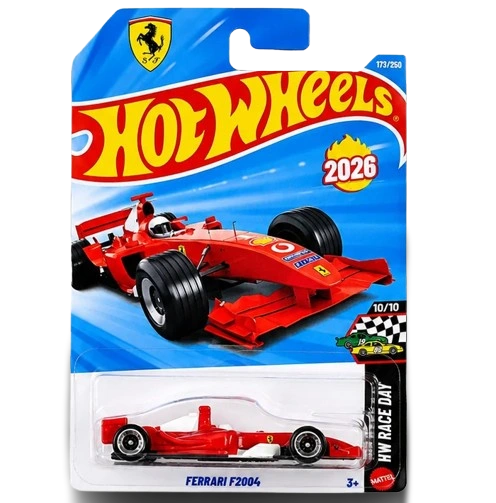 Hot Wheels Ferrari F2004 173/250 Red