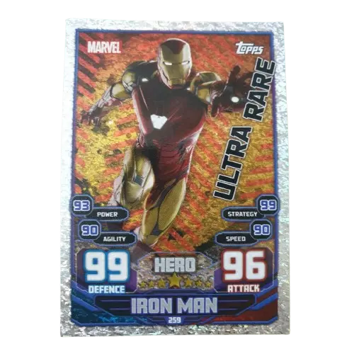 Topps Hero Attax Marvel Iron Man #259 Ultra Rare card